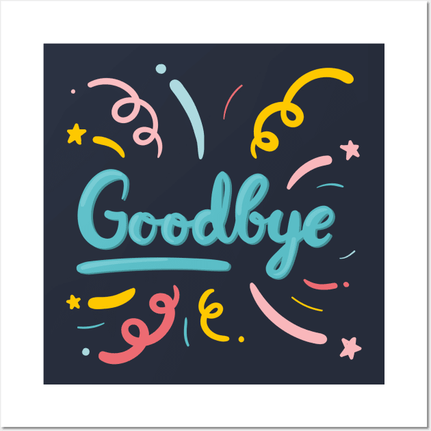 Goodbye Spirals Design Wall Art by Mako Design 